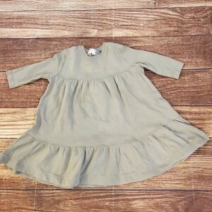 Little Parni olive green / gray dress sz 5